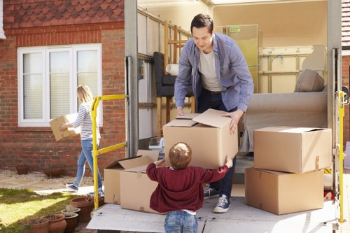 Man and van vehicle ready for a London property move