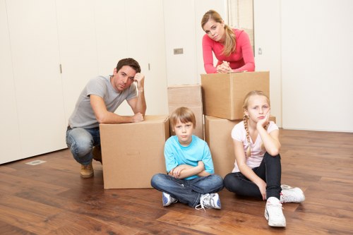 Preparation and packing for a removal van move in London