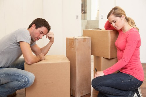 Packing and loading process for a London removal service