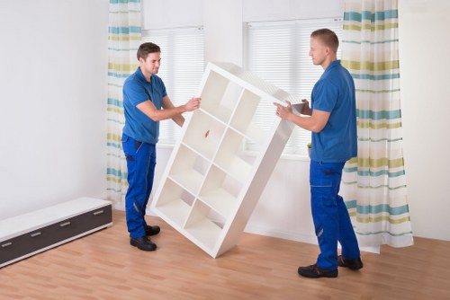 Residential movers handling a flat move in London