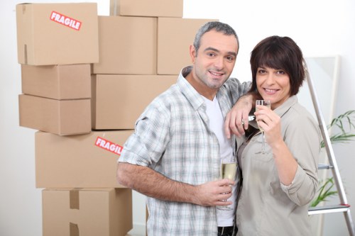 Professional London removals handling household items with care
