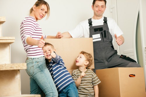 Team coordinating an office move in London
